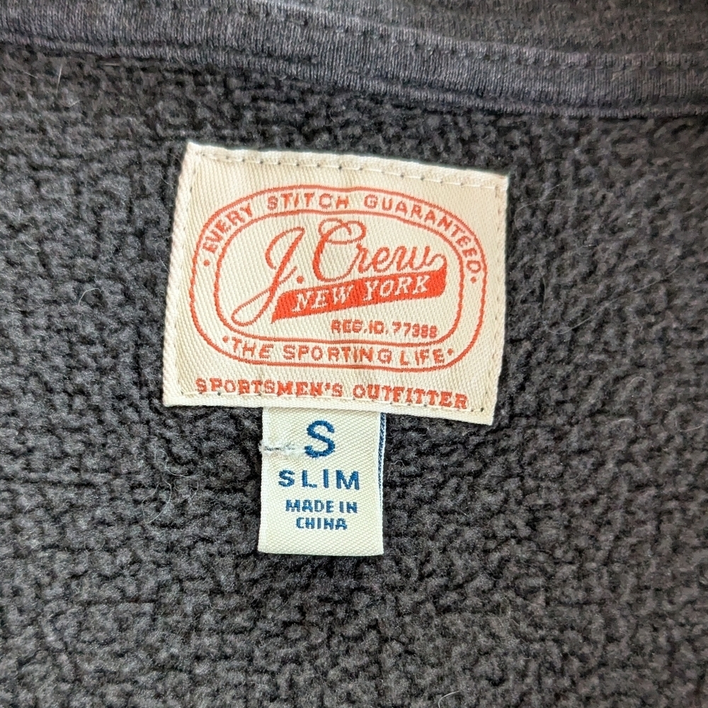 J. Crew Knit Fleece Jacket Size Small Slim Pre owned - Picture 11 of 11